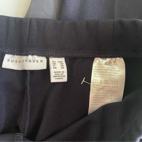 Bundle of 2 pairs Susan graver dress pants black and gray XS petite - Picture 2 of 3